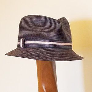 Straw Fedora Hat - image 1